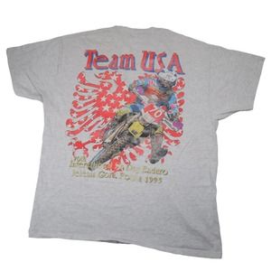 Vintage 1995 Enduro Motorcycle Racing Graphic T Shirt